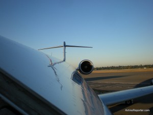 I love boarding on the tarmac!