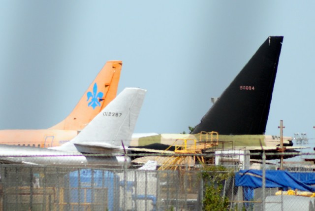 What airline or charter company or private person does this orange livery belong to?