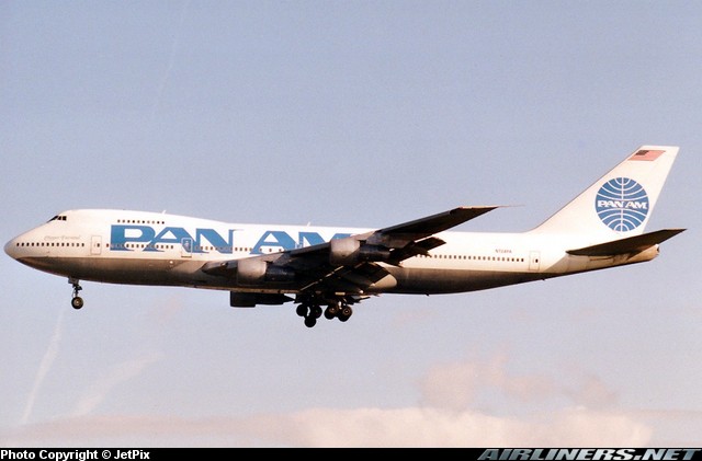 Here is PanAm Boeing 747-200 N724PA taken in 1990, about a year before Pan Am went out of business.