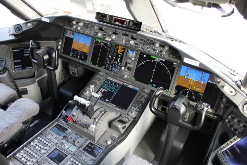 My favorite place to be -- the cockpit. It is so easy to see out the aircraft from any of the seats up front.