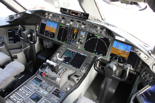 My favorite place to be -- the cockpit. It is so easy to see out the aircraft from any of the seats up front. 