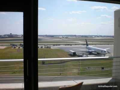 This is the amazing view from the Renaissance Concourse Hotel next to Atlanta's airport