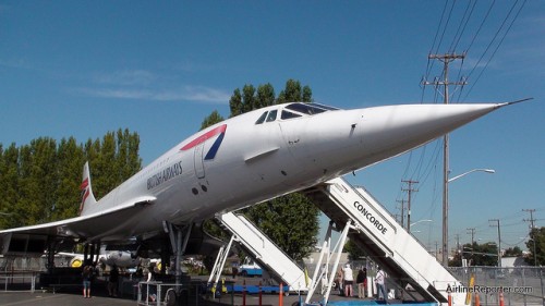British Airways Concorde G-BOAC in the airpark