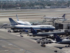 United Airlines aircraft at LAX. Photo by AirlineReporter.com