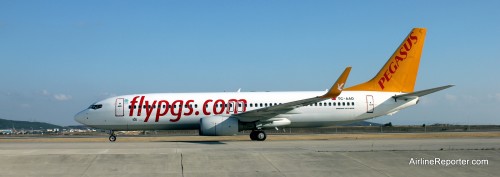 A Pegasus Airlines Boeing 737 as spotted in Istanbul recently.