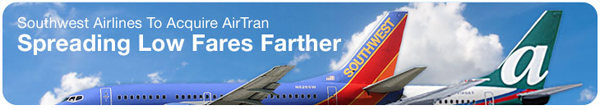 Two airlines become one. Image from Southwest.