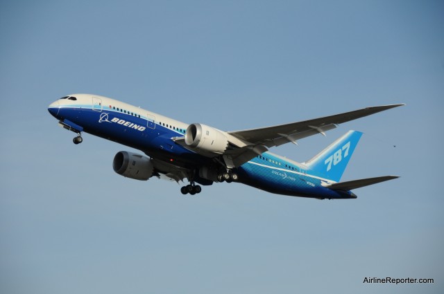 Boeing 787 Dreamliner ZA001. Check it out.