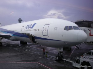 ANA1 ANA Boeing 777-300ER (JA781A) at Narita after my 11hr flight from LAX.