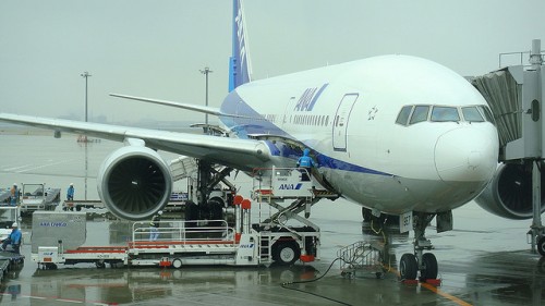 My aircraft from LAX to Narita in Tokyo should be a Boeing 777-200ER like this one in the photo.