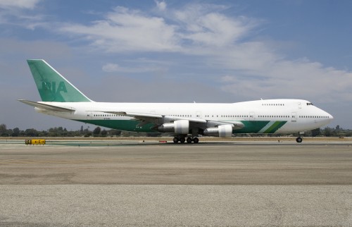 Baltia Air Lines Boeing 747-200 (N705BL) at LAX aftering being taken out of the airline junkyard in August 2010..