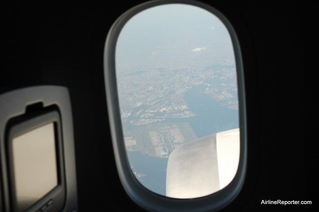 Narita International Airport, as seen from the 787 Dreamliner. 