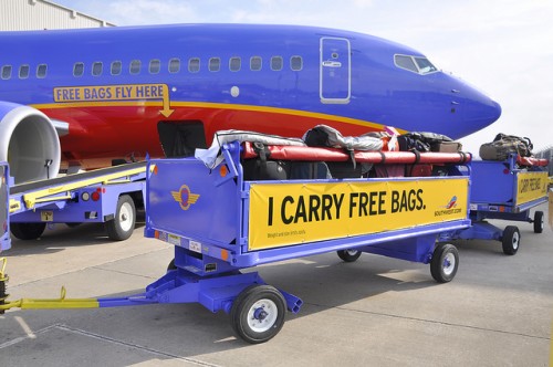 Free checked bags means a lot more checked bags! - Photo: Southwest Airlines