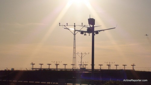 AirTran Boeing 737-700 landing at Atlanta.