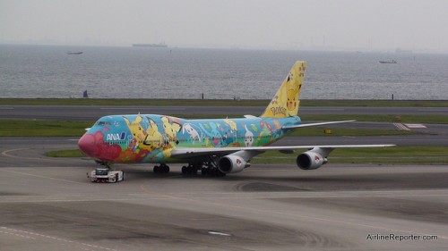 All Nippon Airways Boeing 747-400 (JA8956) in Pokemon Livery