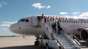 VX When Virgin America started to serve Toronto.