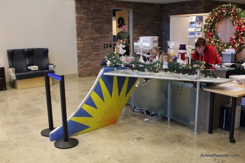 This is probably the coolest front desk ever.