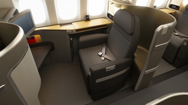 This first class suite will be on American's Boeing 777-300ER. Image from American. 