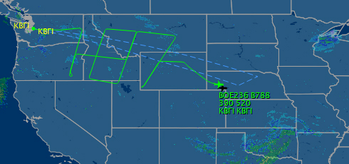 Did the special flight of this Boeing 787 get called off?