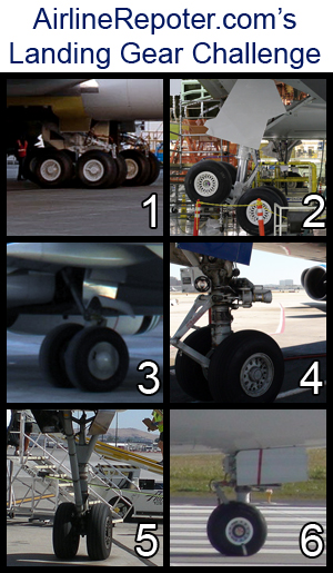 How many of these six landing gears can you recognize? Me... um, not all of them.