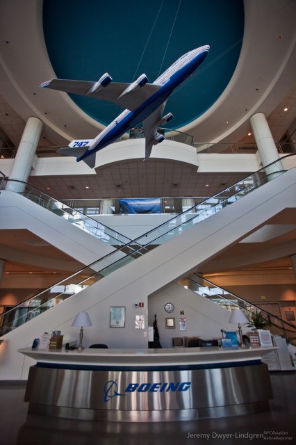 The enterance to the Boeing Flight Services in Seattle, WA. Photo by Jeremy Dwyer-Lindgren / NYCAviation.com