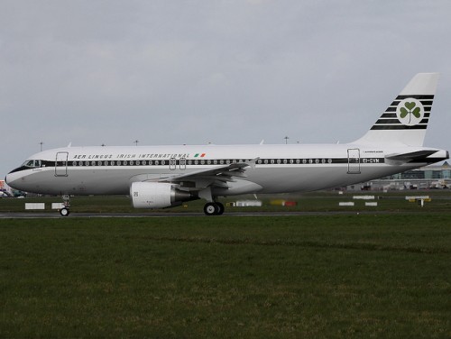 Aer Lingus retro livery on the ground. Photo by namcys11/Flickr.