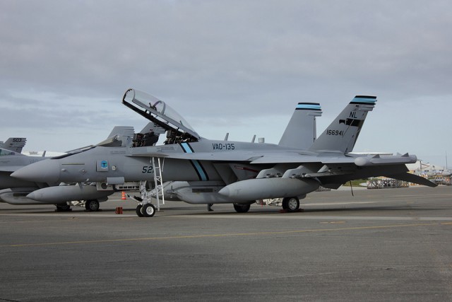 EA-18G Growler for VAQ-135. Photo by Alex Jossi. 