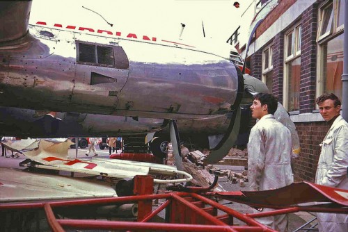 Those blades and those stairs aren't looking so great. Photo by Ken Fielding. Click for Larger.