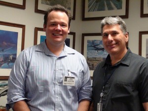 Mike Lombardi and me inside the Boeing Archives.