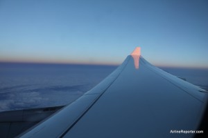 What flight can be complete with out a winglet shot. There are so many business class seats, they go to the wing.