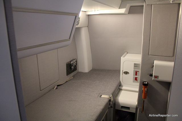 This is where the pilots can get a little shut eye during flight. 