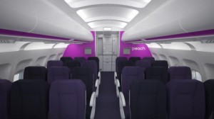 peachinterior Interior mock up for Peach Airline's Airbus A320.