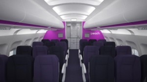 Interior mock up for Peach Airline's Airbus A320.