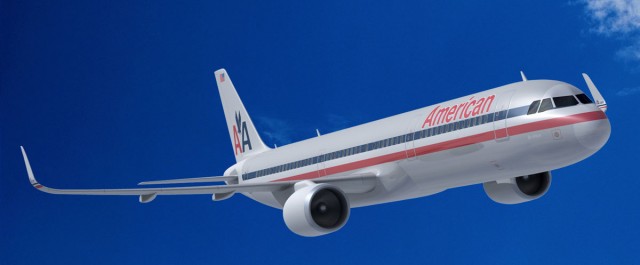 Computer rendering of an Airbus A320 in American Airlines livery. Notice the flat gray paint. Image via Airbus.