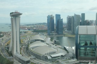 The Singapore Flyer offers a leisurly view of the entire city.