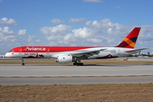 Avianca Boeing 757-200 (N522NA) with special livery.