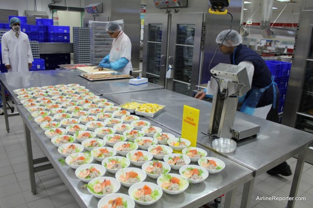 Emirates Catering Facility in Dubai. 