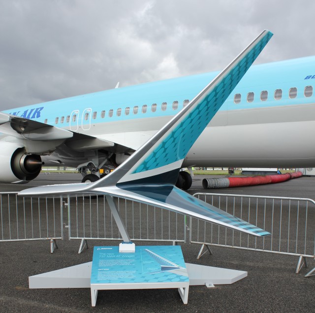 The new Advance Technology Winglet that will go on the Boeing 737 MAX.