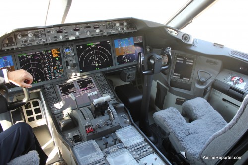 The best seats in the 787 Dreamliner are not in business class, but in the cockpit.