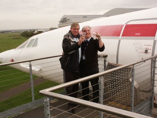 The last day Concorde BOAF was on display at its birthplace Filton Near Bristol UK 15 Oct 2010.