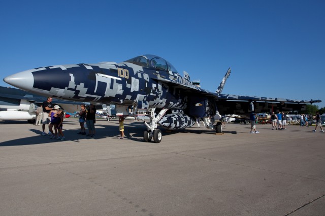 US Navy F/A-18 Super Hornet in digi-cam livery. 