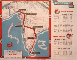 TATA's route map during the summer of 1935. Photo from Wikipedia.