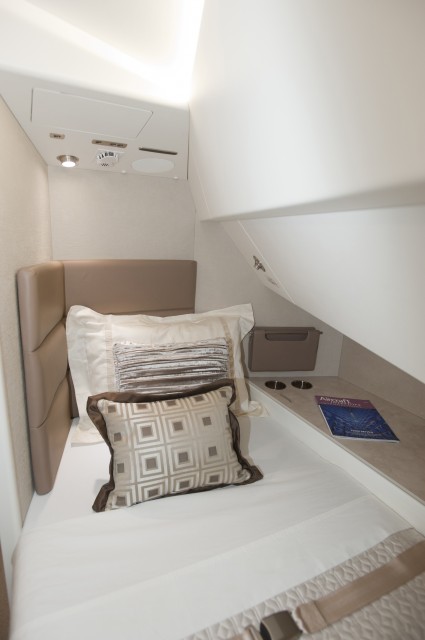 Private berth in the Aeroloft, located above the 747-8I's main cabin. Image from Boeing. 