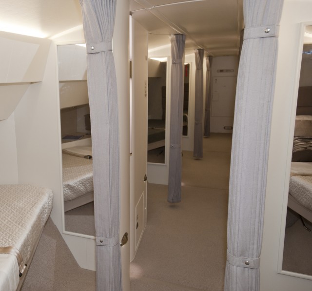 If the crew get resting areas this awesome, can't wait to see where the VIPs get to sleep. Image from Boeing.  