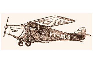 Air India's first aircraft was the de Havilland Puss Moth.
