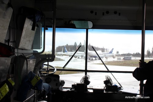 I got to drive around Paine Field an a fire bus. Others went on the factory floor, the Dreamliner Gallery and more. What will #AGF13 hold? I am not sure.