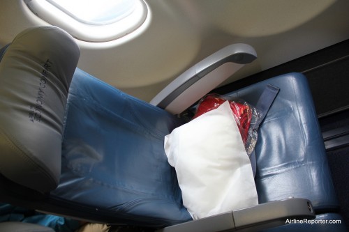 Delta Economy Comfort seat on an Airbus A330.