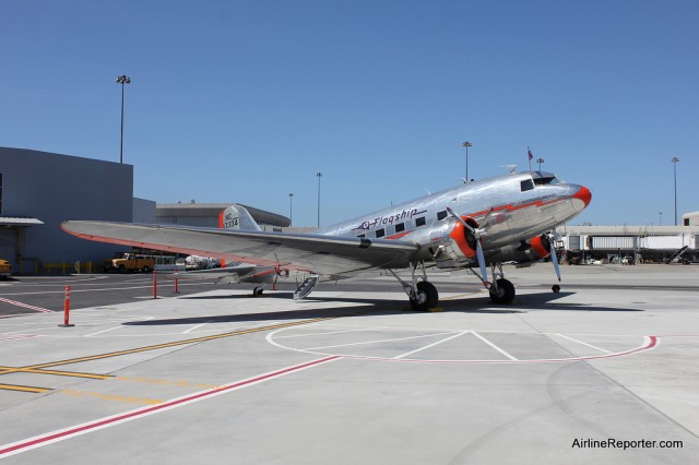 A restored American Airlines DC-3.