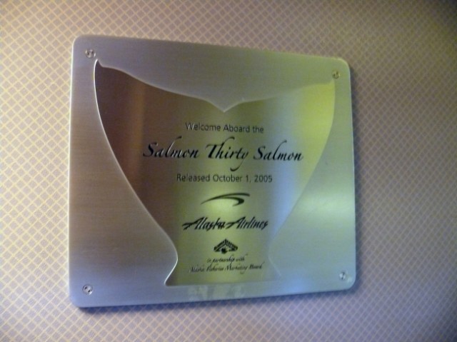 Plaque in the salmon-30-salmon. Image: Chris Sloan / Airchive.com.