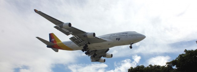 Air Pacific / Fiji Airways will phase out their Boeing 747-400's. This shows their current livery. 