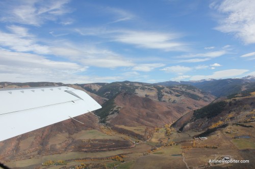 The canards are quite large and make photos of Aspen even better.